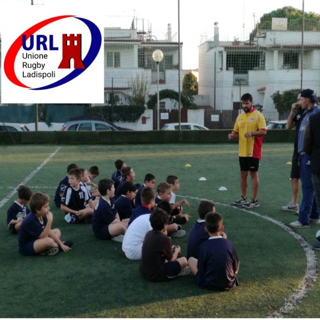 Minirugby a Ladispoli: allenamento congiunto URL-Oriolo