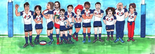 Fumetto allenatori Unione Rugby Ladispoli