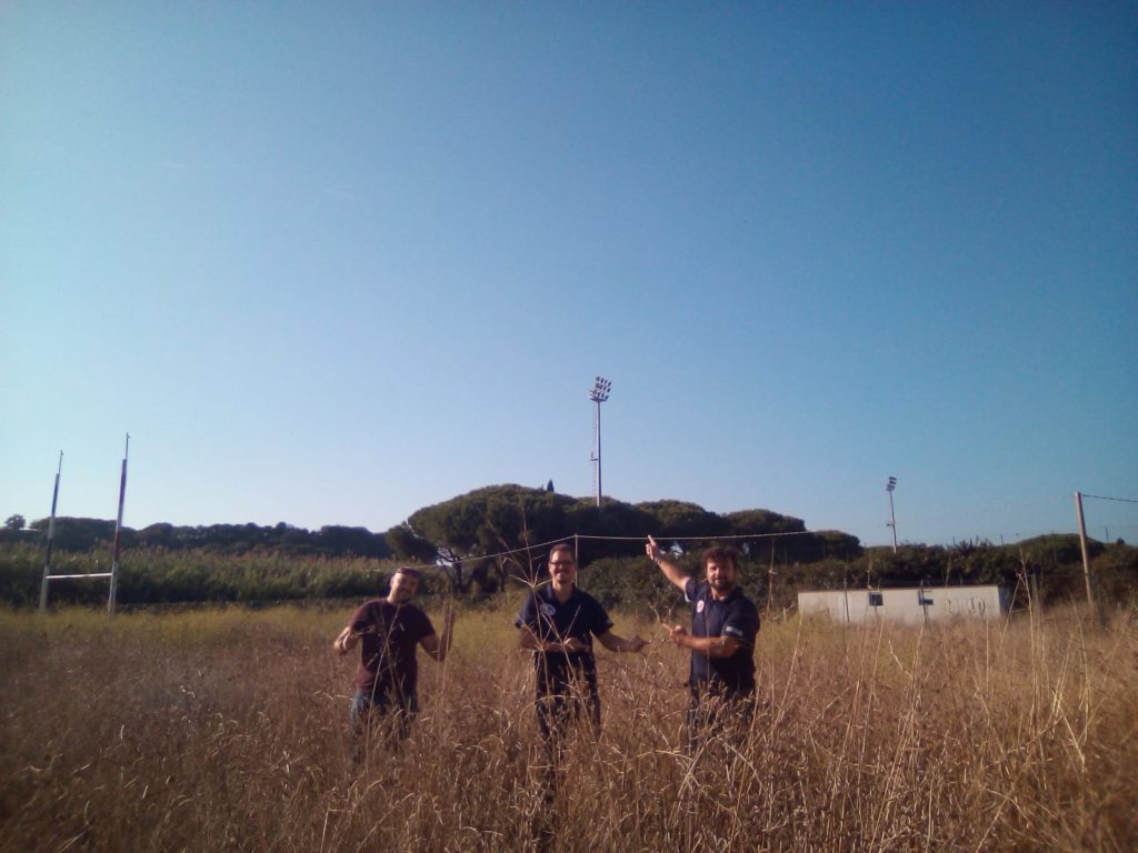 prima foto sul campo da rugby a Cerveteri